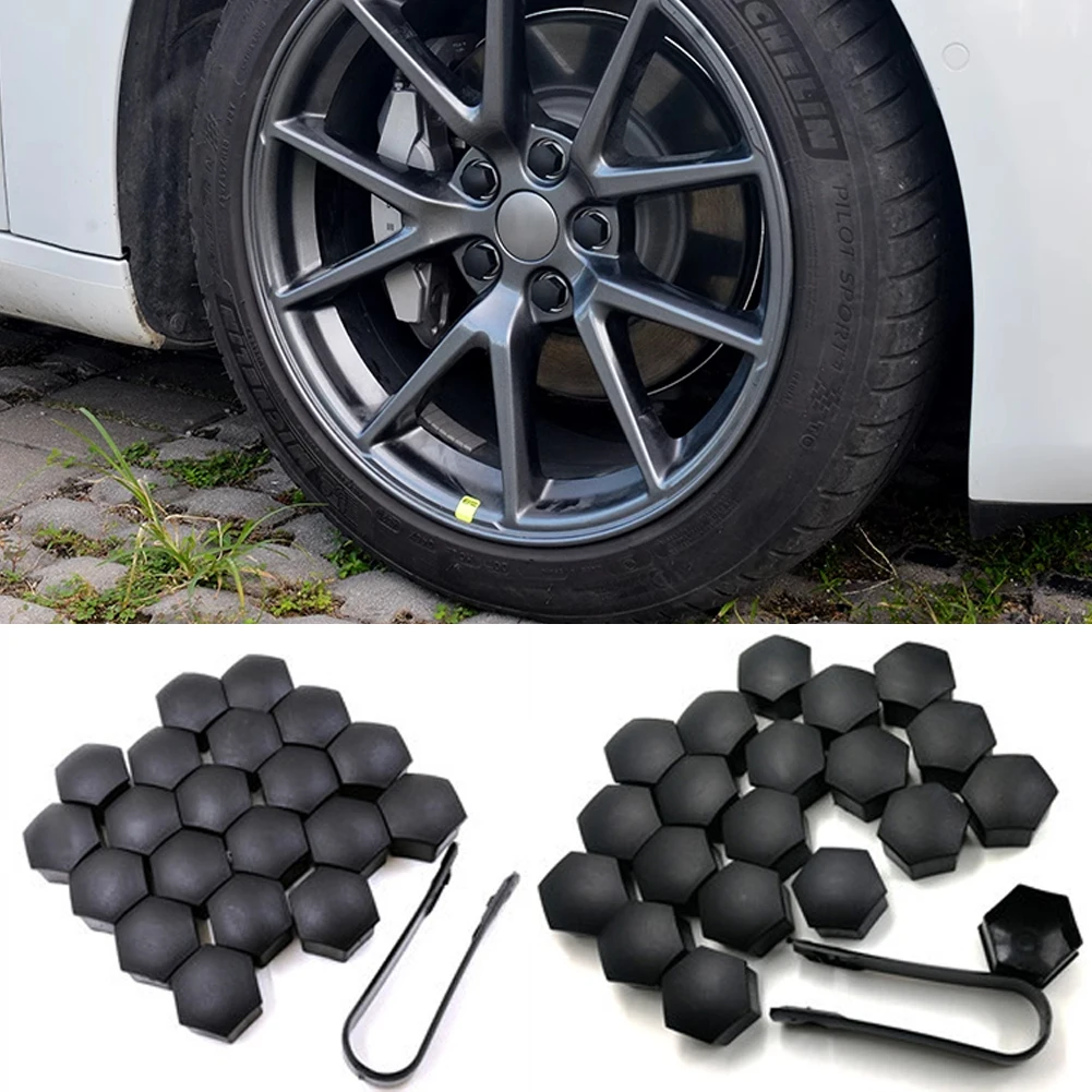 20Pcs/Set Car Wheel Hub Caps Nut Cover Wheel Tire Center Nut Protection Cover Bolt Cap With Tool For Tesla Model 3 Y