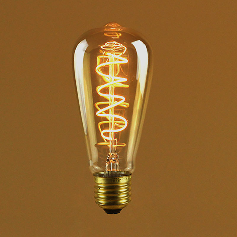 .5w Vintage LED Edison Bulb Antique Style Flexible lamp Spiral LED Filament Light Bulb ST19