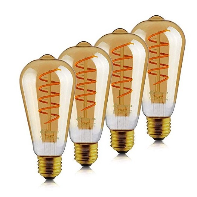 .5w Vintage LED Edison Bulb Antique Style Flexible lamp Spiral LED Filament Light Bulb ST19