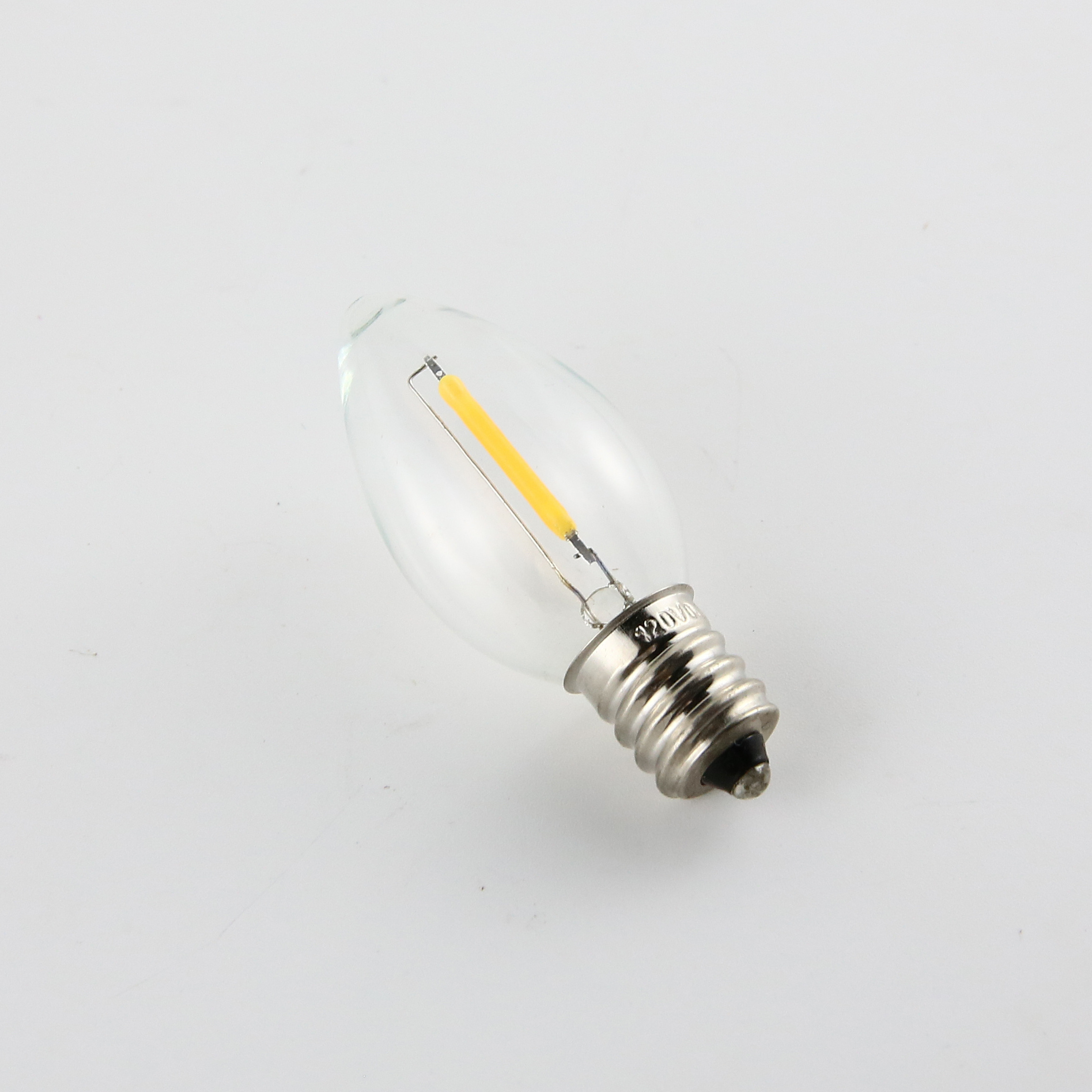 C7 E12 Led String Lights Factory Outlets Led filament bulb Christmas Light Transparent Gold Amber Led bulb