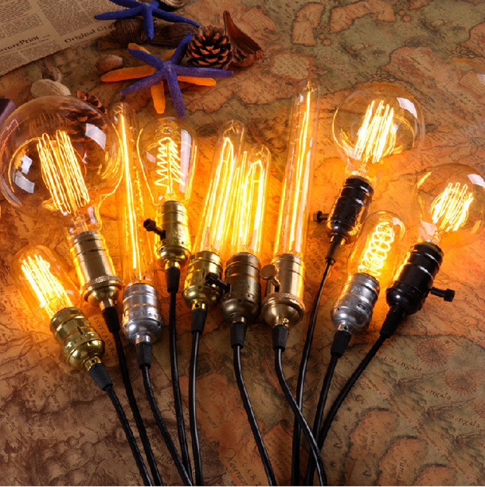 ST64 A60 A19 T45 C35 G95 G80 G125 t share Edison Incandescent Bulbs candle globe edison decoration incandescent bulb