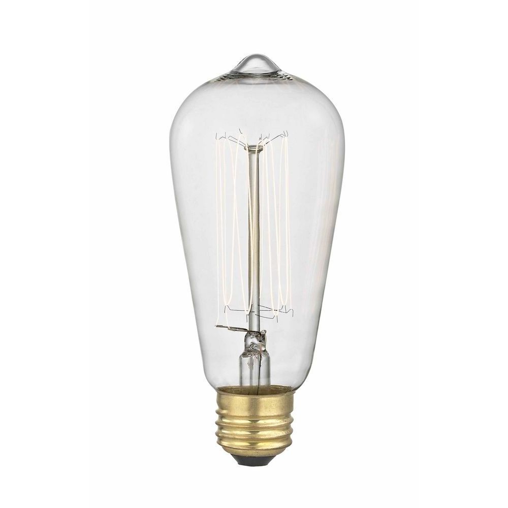 Vintage Edison ST58 25W/40W/60W Light Bulbs Antique Nostalgic Filament E27/B22/E26 Bulb Amber/Clear Luminous White Shell