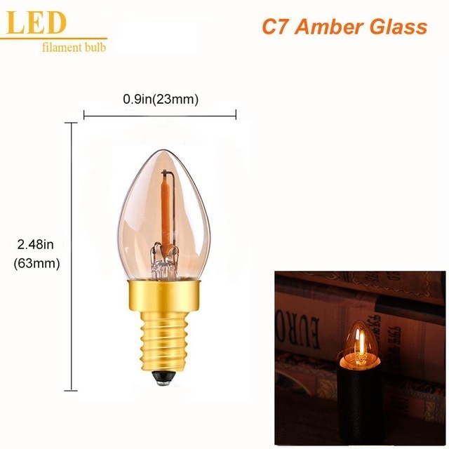 C7 C9 candle LED filament Bulb Replacement chandelier Bulb for string light Decoration