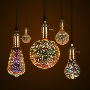 Hot selling led 3D fireworks bulb light colorful fancy decorative led bulb for holiday party wedding