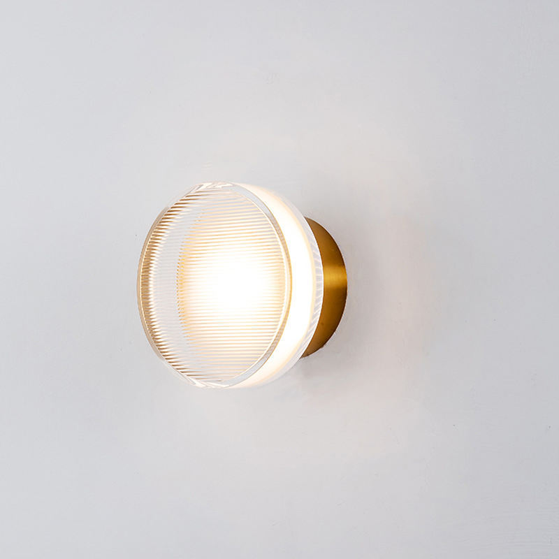 Nordic style LED wall light modern design round acrylic wall hanging wall light for indoor living room bedroom corridor light