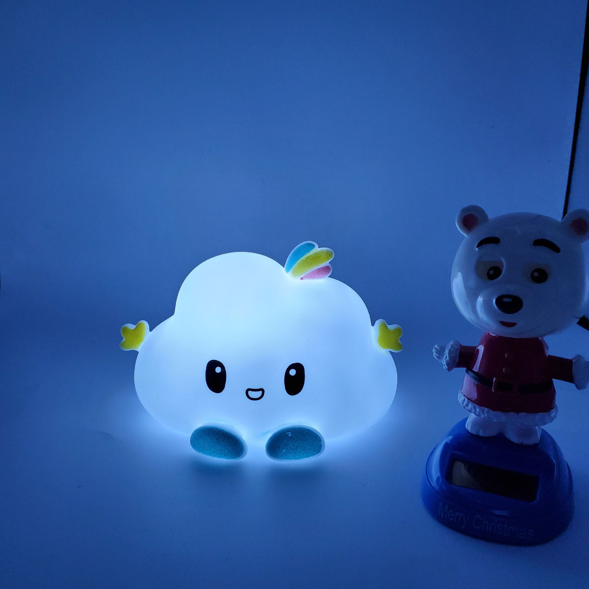 LED Birthday Gift Room Decoration Night Light With Touch Sensor Soft Nursery Lamp Bedside Light For Kids Cloud Silicone Lamp