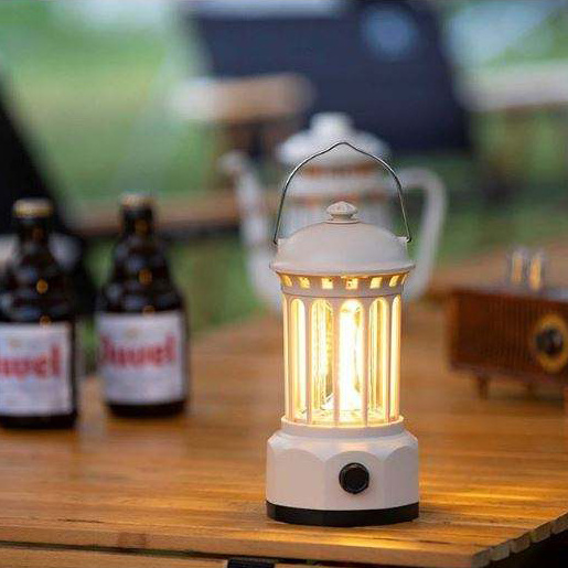 LED Retro Lamp Portable Camping Lights Outdoor Lantern USB Recharge Tent Travel Equipment High Power Waterproof Camping Light