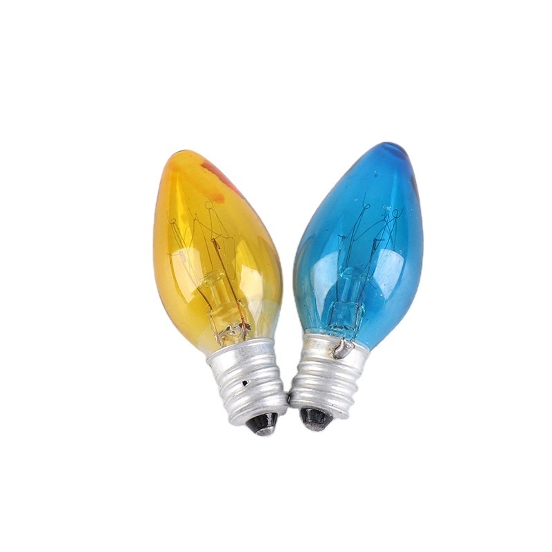 Led Multicolor Transparent Glass C7 Incandescent Replacement Bulbs for Christmas Light Bulb String Lamp