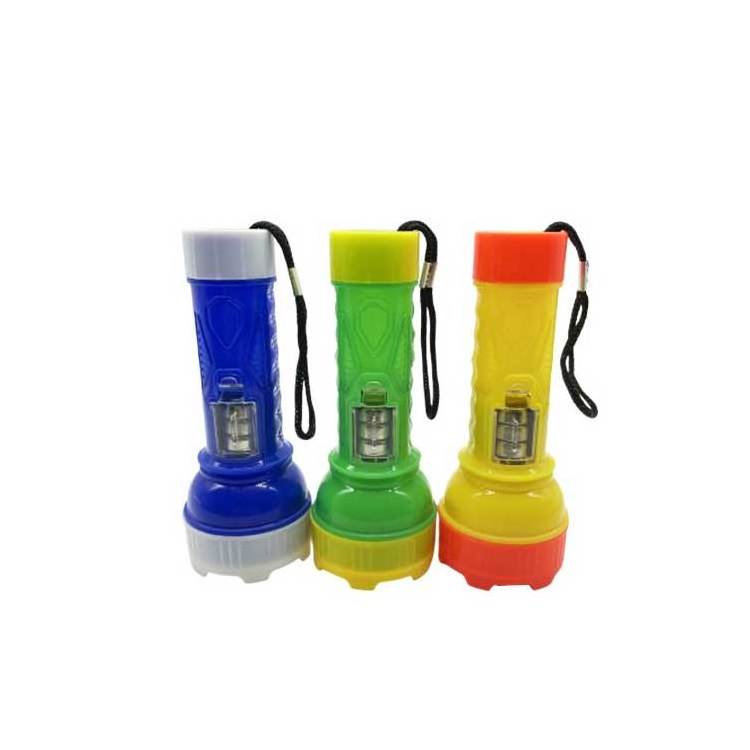 Household Portable Battery LED Flashlight Mini Outdoor Camping And Home Emergency Flashlight LED Touch Kids Glowing Toy