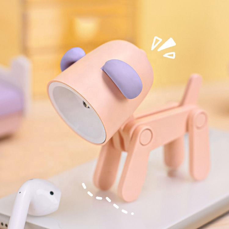 LED Mini Cute Table Lamp Pet Changing Night Lights Network Red Ins Decoration Pieces Deer Atmosphere Led Creative Desk Lamp