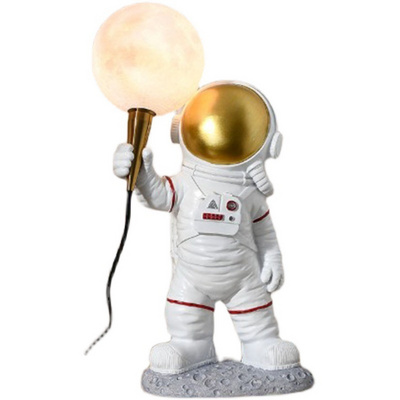 Creative study living room decoration Space bedroom children's room Bedside lamp Astronaut lamp