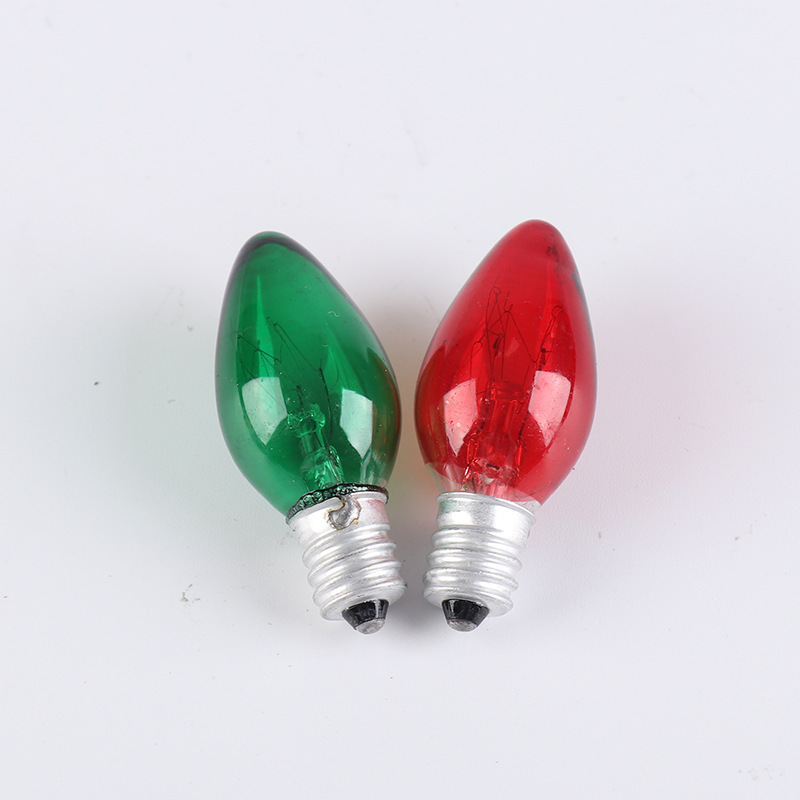 Led Multicolor Transparent Glass C7 Incandescent Replacement Bulbs for Christmas Light Bulb String Lamp