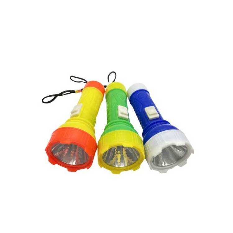 Household Portable Battery LED Flashlight Mini Outdoor Camping And Home Emergency Flashlight LED Touch Kids Glowing Toy