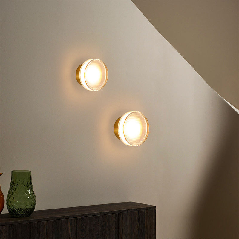 Nordic style LED wall light modern design round acrylic wall hanging wall light for indoor living room bedroom corridor light