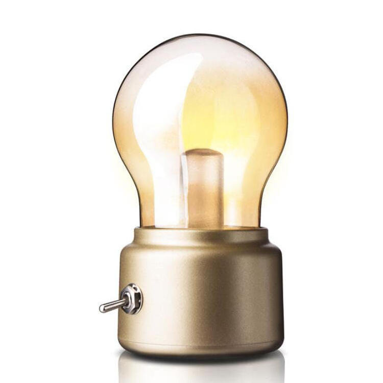 Vintage LED Bulb Night Light Retro USB 5V Rechargeable Battery Mood Writing Desk Table Lamp Energy Saving Rechargeable  Lights