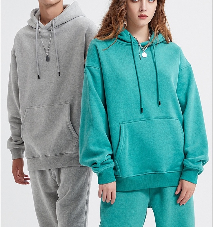 2023 New 360g 100% Cotton Rocker Fleece Thickened Hooded Sweatshirts Custom Oversized Plain Couple Pullover of Hoodies