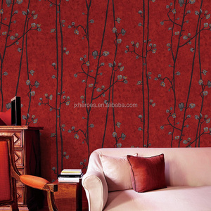 Exquisite Hand Painted Plum Blossom Japanese Style Home Wall Paper Wallpaper Designer