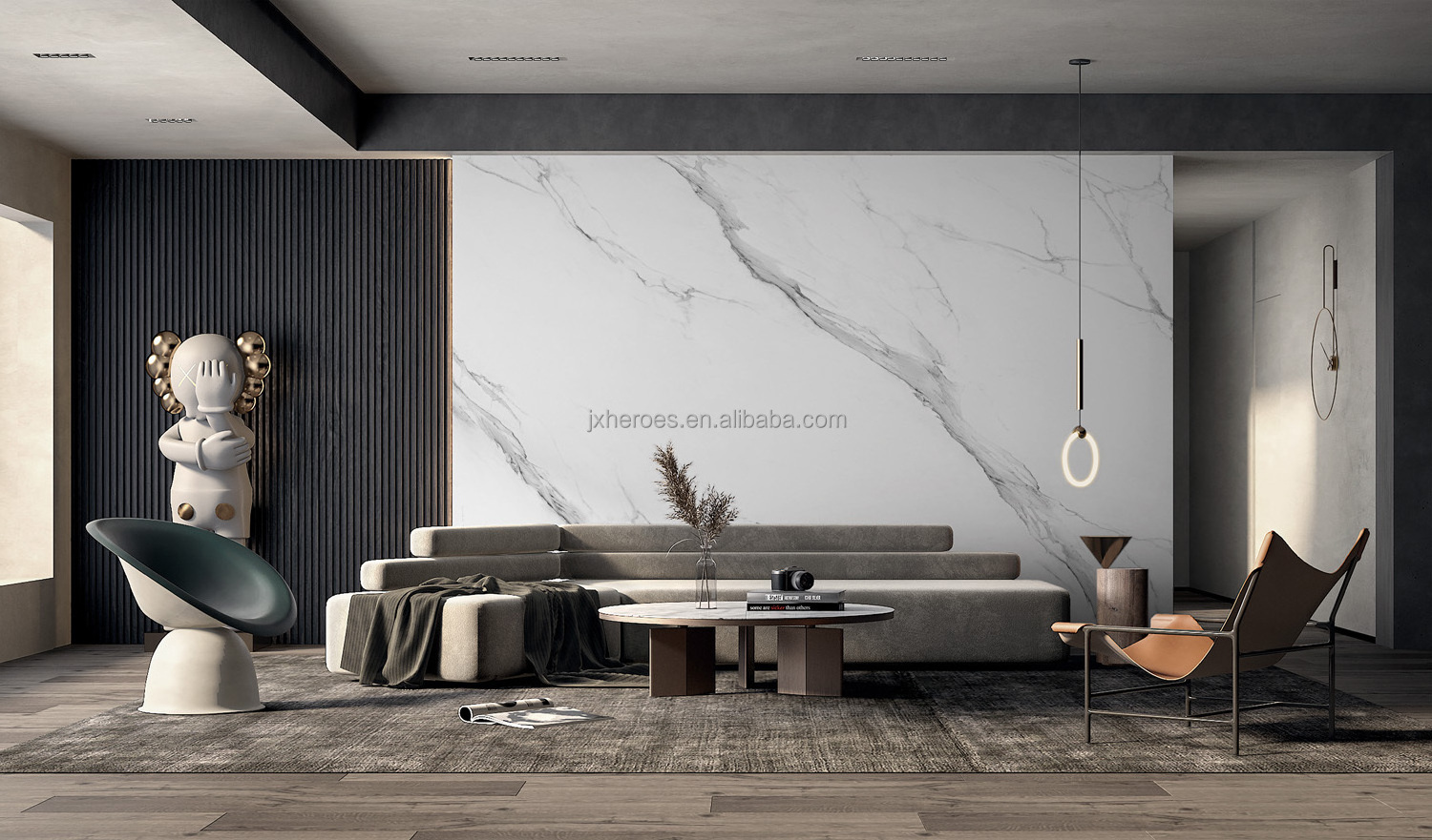 High End White Marble Design Custom Wallpaper Wall Mural Home Decoration