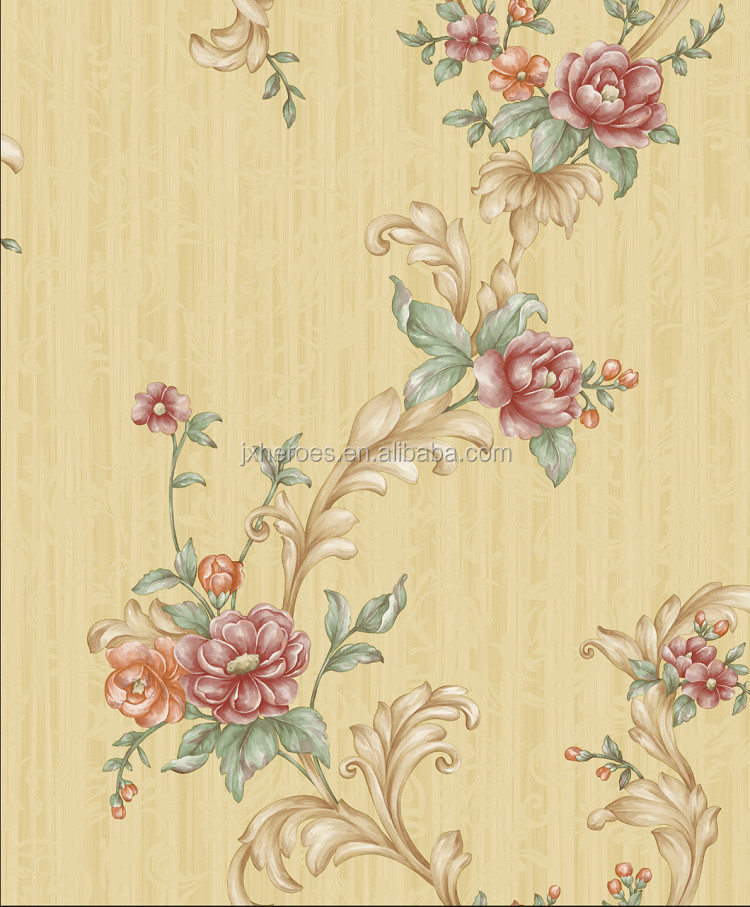 Beautiful Country Floral Design High End Room Wallpaper Home Decoration