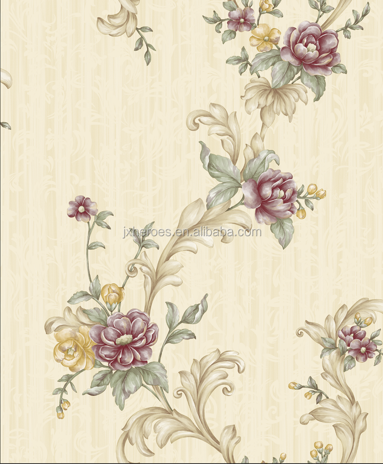 Beautiful Country Floral Design High End Room Wallpaper Home Decoration