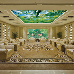 Fresh Nature Four Seasons Forest Sky 3D Ceiling Wallpaper for Home Decoration