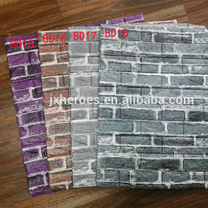 Old Town 3D Brick PE Foam Peel and Stick Wallpaper Sticker