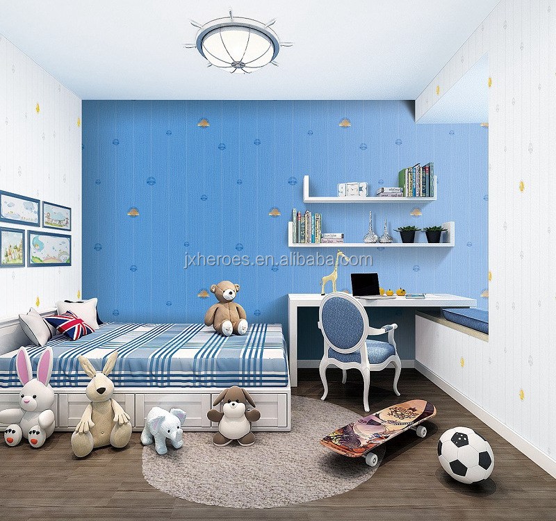 Basketball Design Children Wallpaper for Kids Room