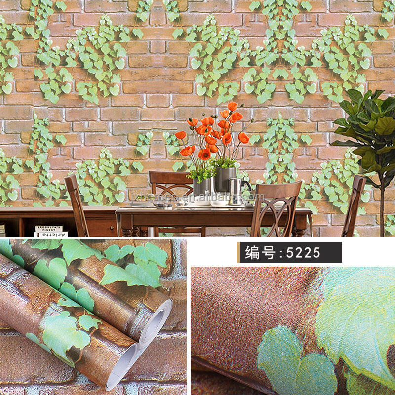 Waterproof Easy DIY Peel And Stick 3D Brick Wallpaper