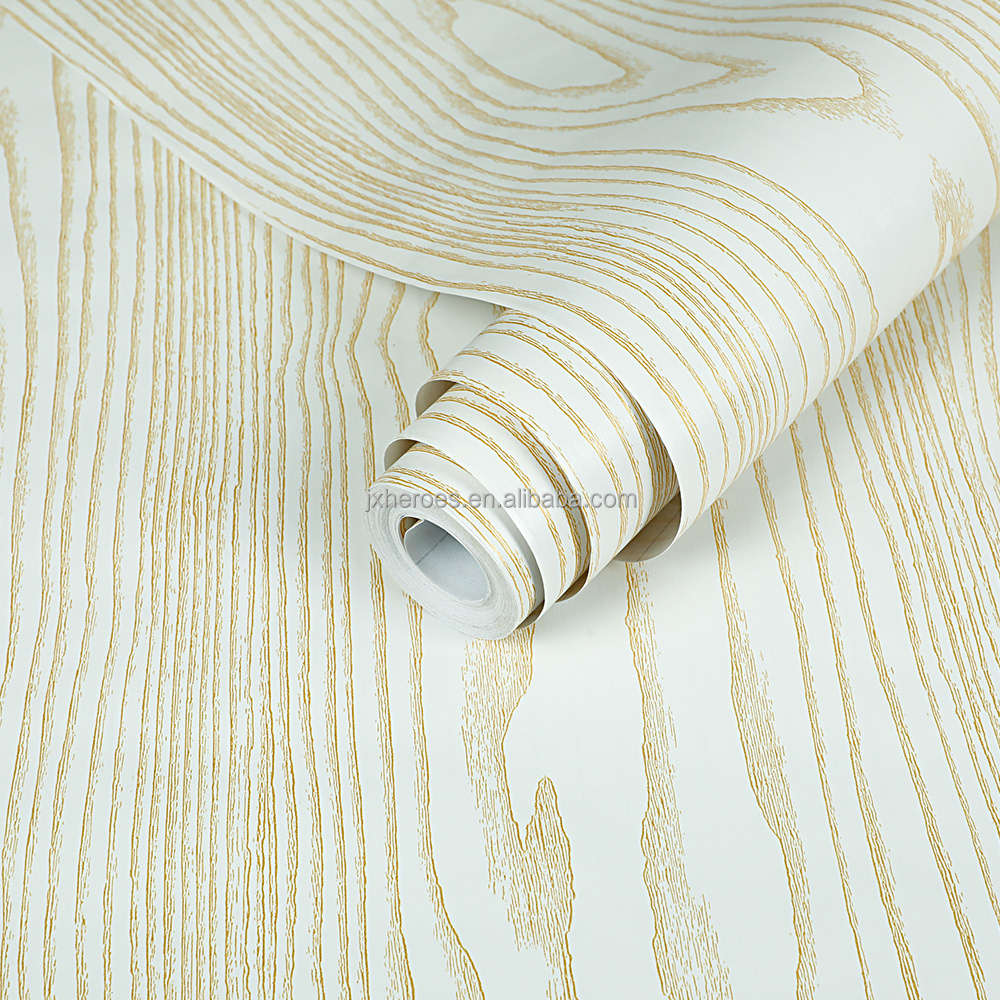 Easy DIY Waterproof Wood Grain Self Adhesive Peel And Stick Furniture Refurbishment Wallpaper