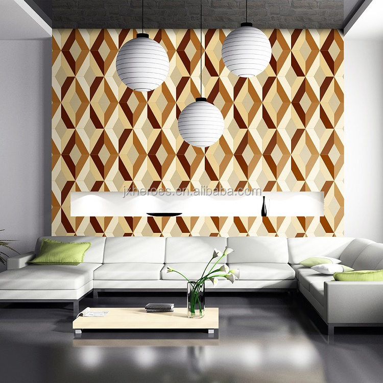 New Heat Insulation Modern Vinyl 3D Wallpaper for Home Decoration