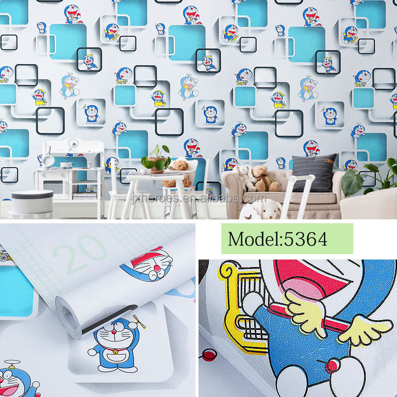 Beautiful Waterproof Peel And Stick Cute Cartoon Kids Wallpaper Home Decoration