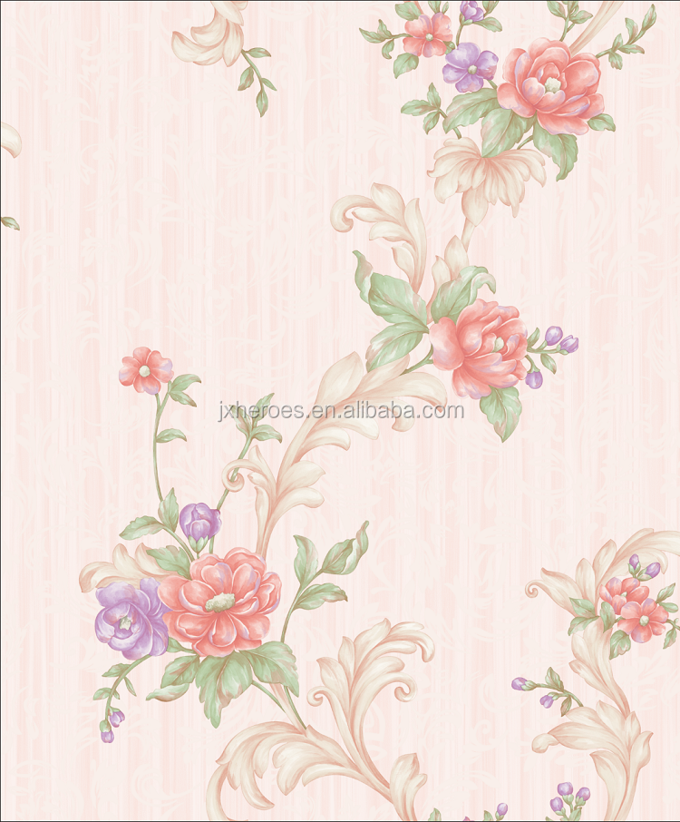 Beautiful Country Floral Design High End Room Wallpaper Home Decoration