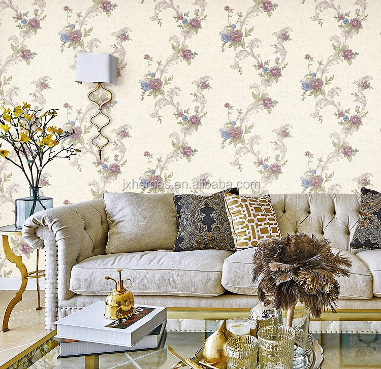 Beautiful Country Floral Design High End Room Wallpaper Home Decoration