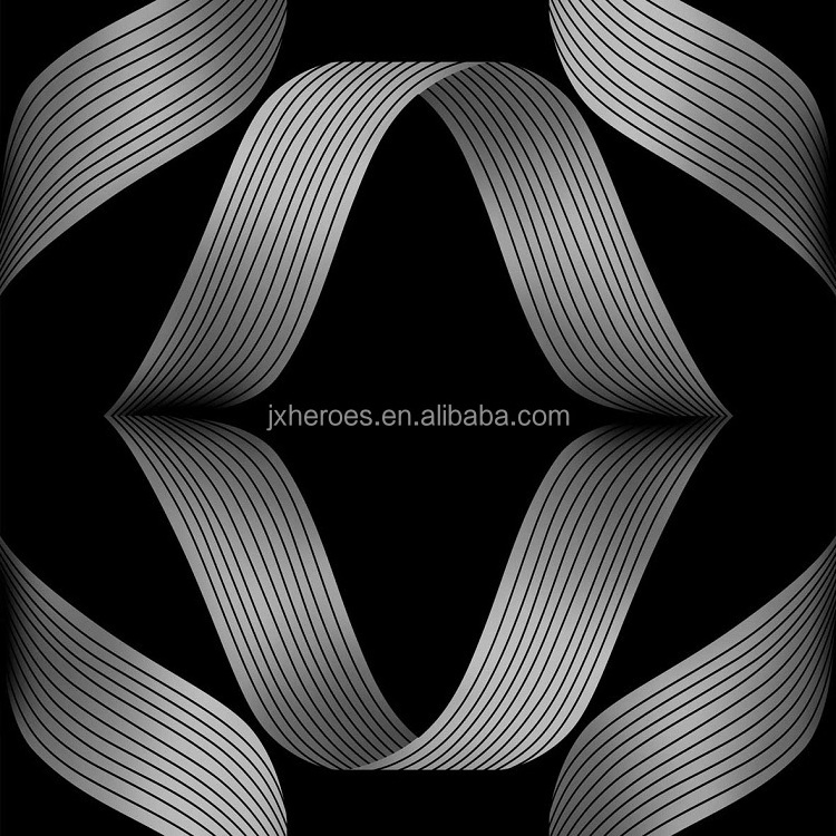 Featured Modern 3D Ribbon Pattern Wallpapers For Living Room Luxury