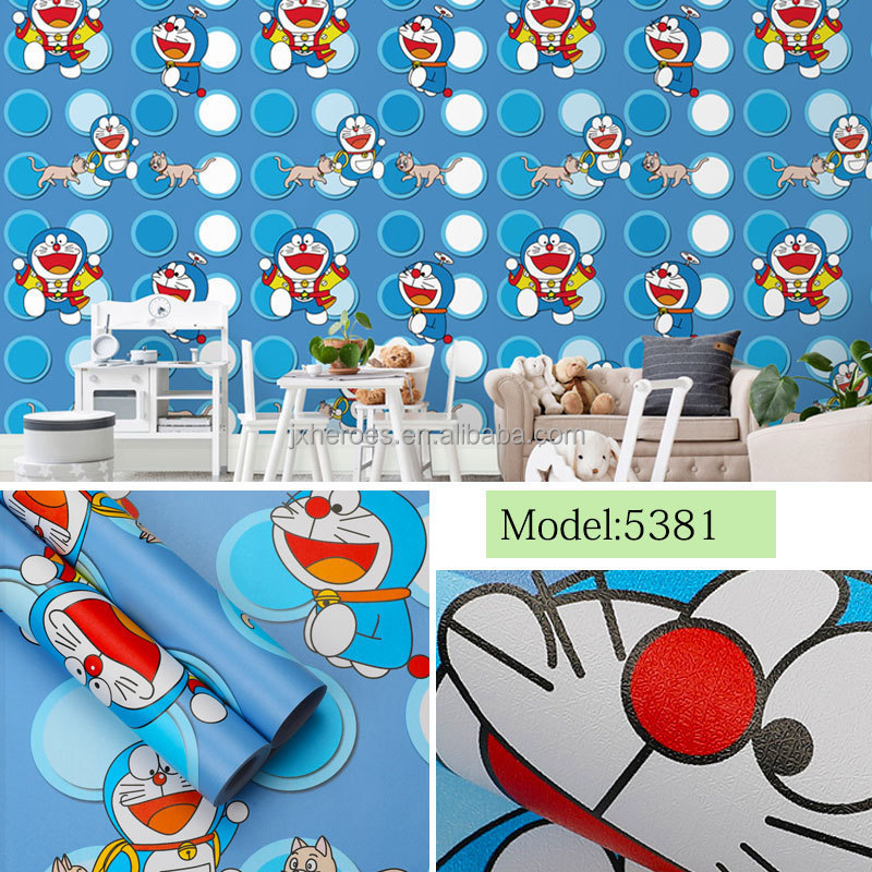 Beautiful Waterproof Peel And Stick Cute Cartoon Kids Wallpaper Home Decoration