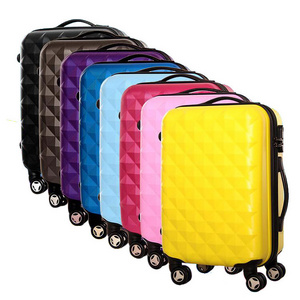 trolley case luggage travel bags and hard suitcase ABS PC carry on luggage