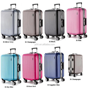 Aluminum frame series ABS PC luggage travel suitcase with TSA lock and airplane wheels