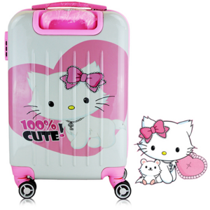 hard case luggage 20" 24" inch spinner wheel ABS travel suitcase cute cartoon trolley carry on bags