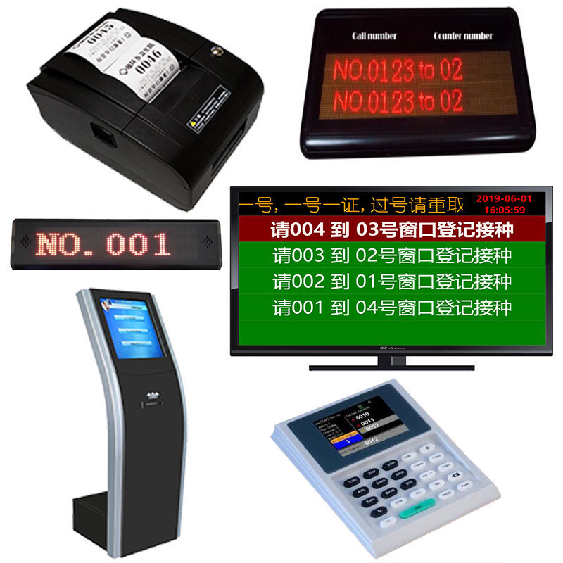 Callpad Queue Machine Press-Button Ticket Dispenser Queue Machine Calling Display Management ...