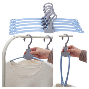 Portable Folding Clothes Hangers Travel Accessories Foldable Clothes Drying Rack for Travel Business Trip Pants