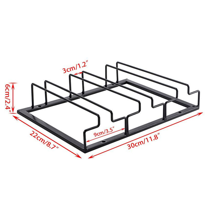 Undershelf Cabinet Hanging Wine Stemware Glass Rack Holder