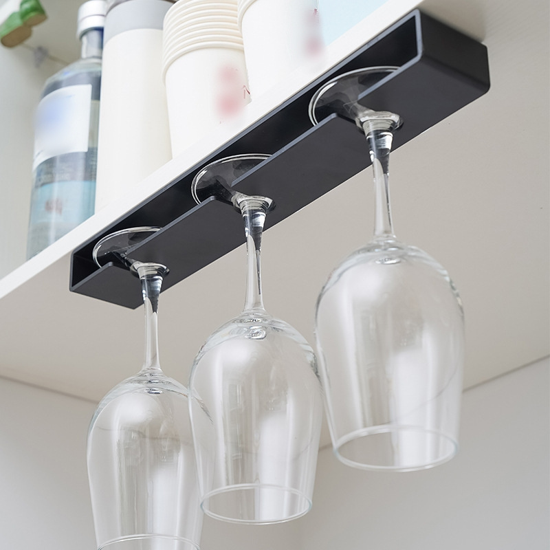 Wine Glass Holder Wine Glass Rack Plastic Stemware Racks Wine Glasses Storage Hanger & Organizer Under Cabinet