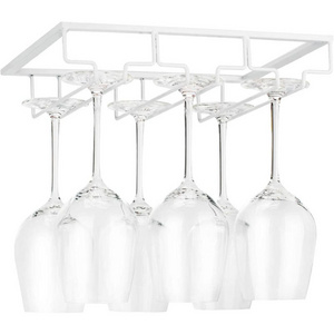 Undershelf Cabinet Hanging Wine Stemware Glass Rack Holder