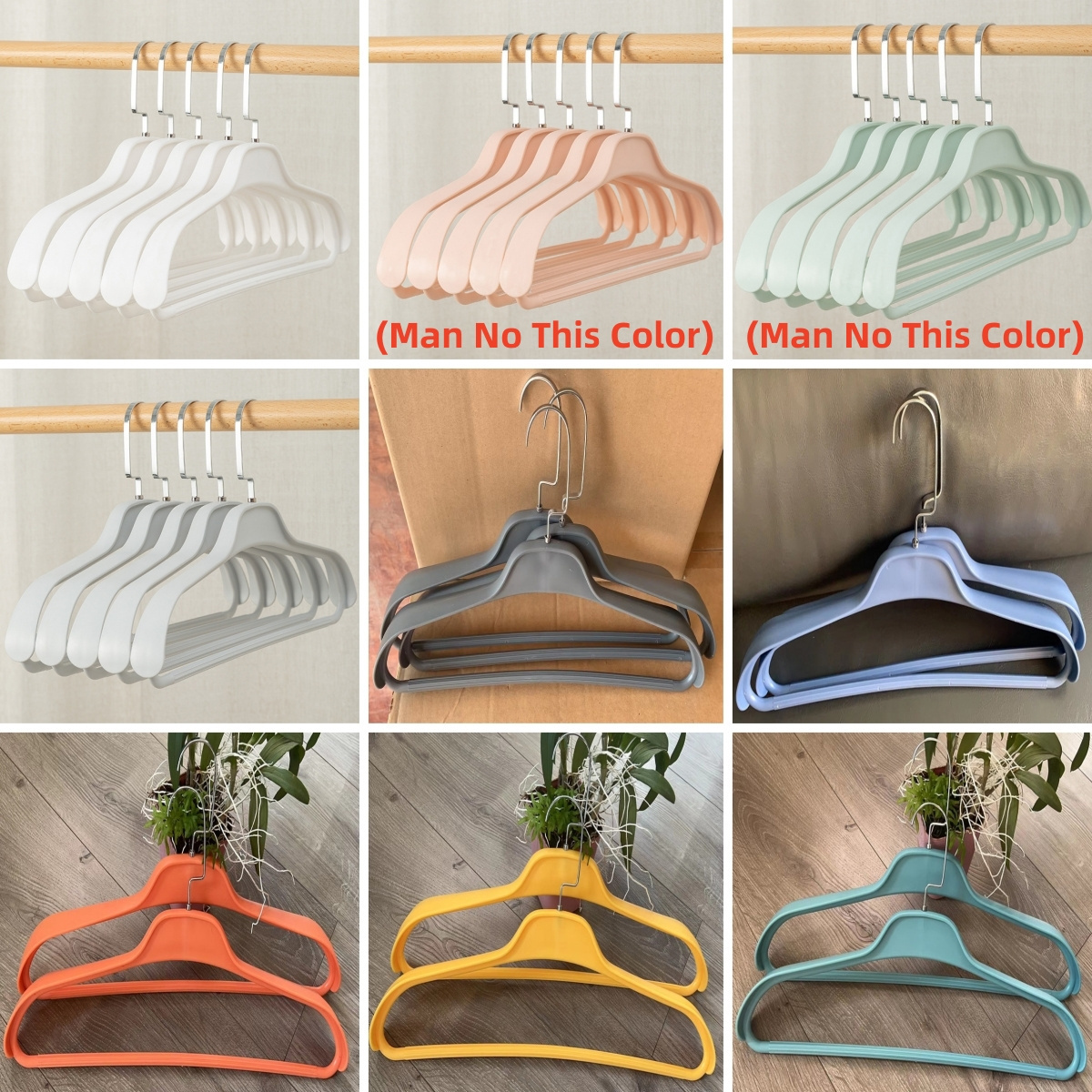 Wide Shoulder Plastic Clothing Hanger,Suit Clothes Hanger Seamless Coat Drying Racks ,Wardrobe Room Storage Organizer