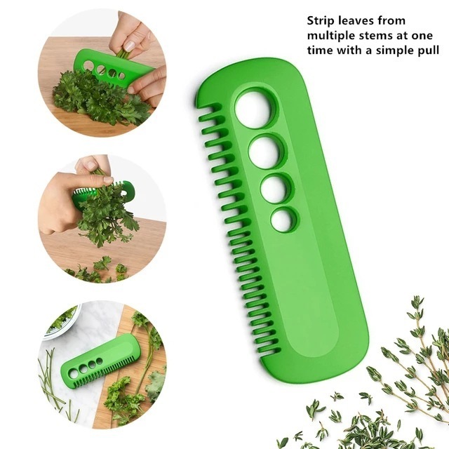 Kitchen Gadgets Cooking Leaf Comb Separator Vegetable Herb Eliminator