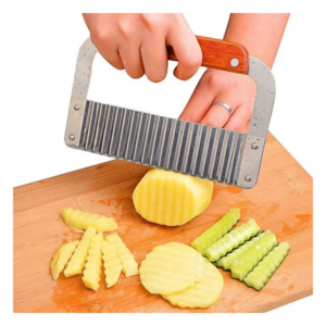 Potato Slices Cutter Cut Potato Silk Wave Knife Manual Wavy Crinkle Cutting Tools Vegetable French Fry Slicer Chopper