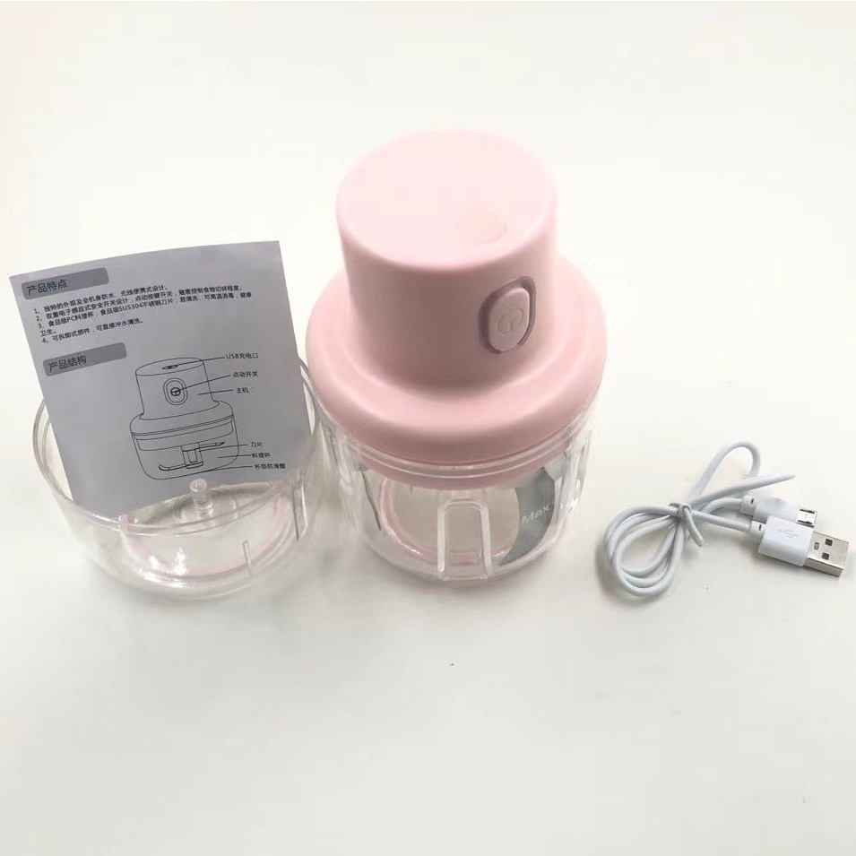 Mini Tools Portable Food Processor Fruit and Vegetable Chopper Electric Garlic Masher