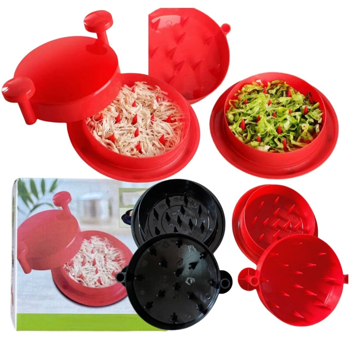 Meat Shredder Alternative to Bear Claws Meat Grinders Poultry To Handles and Non Skid Base for Pulled Pork Chicken Beef Food