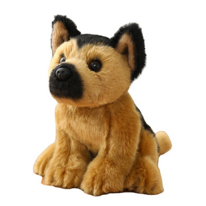 2022 in stock mini cute 25cm realistic dog plush german shepherds simulation dog plush toys 18 styles for kids