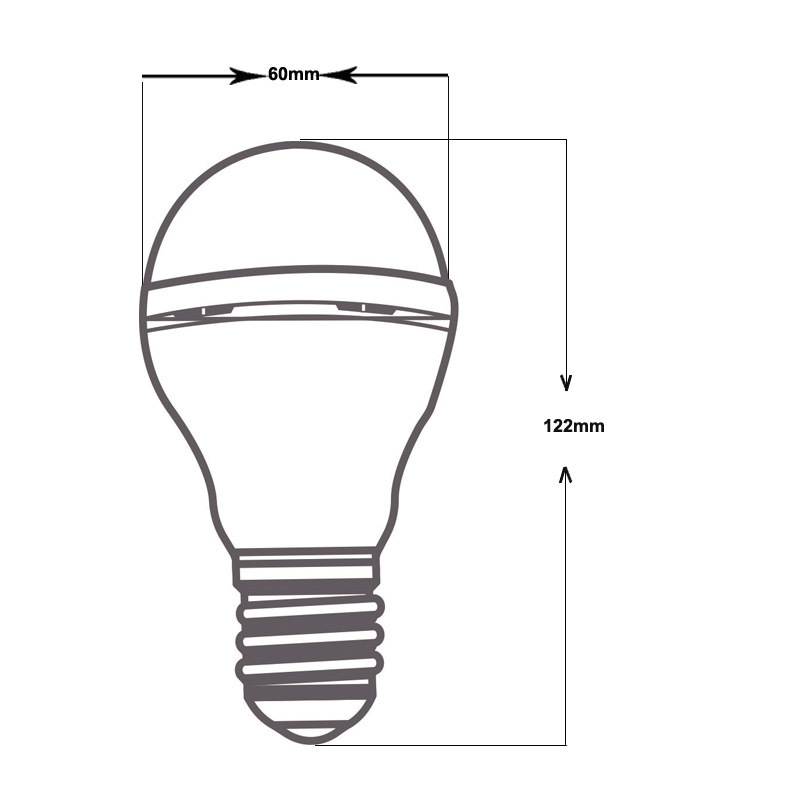 LED Bulbs Standard E27 B22 A60 Emergency Bulb Rechargeable Light Battery Operated LED Light Bulb For Camping